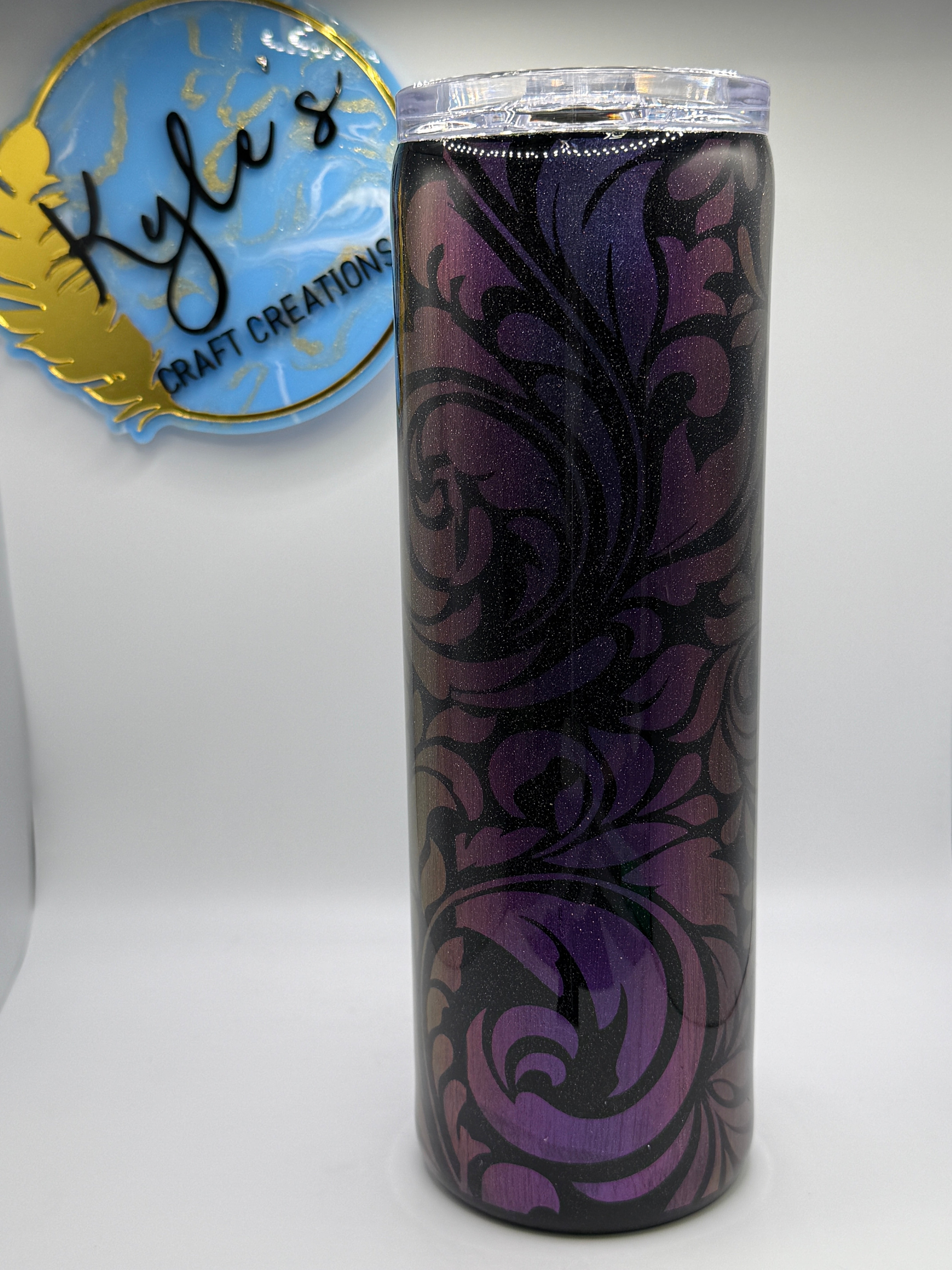Chameleon Foral Swirl Peek a Boo 30oz