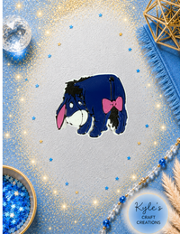 Blue Donkey Straw Topper