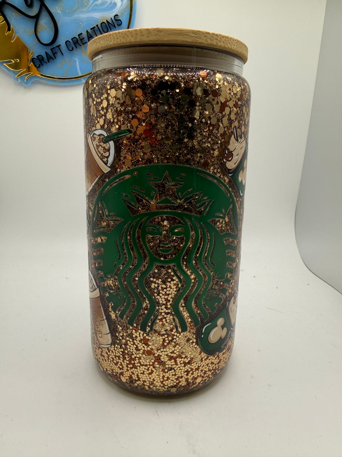 Starbucks  SnowGlobe(glass) 16oz