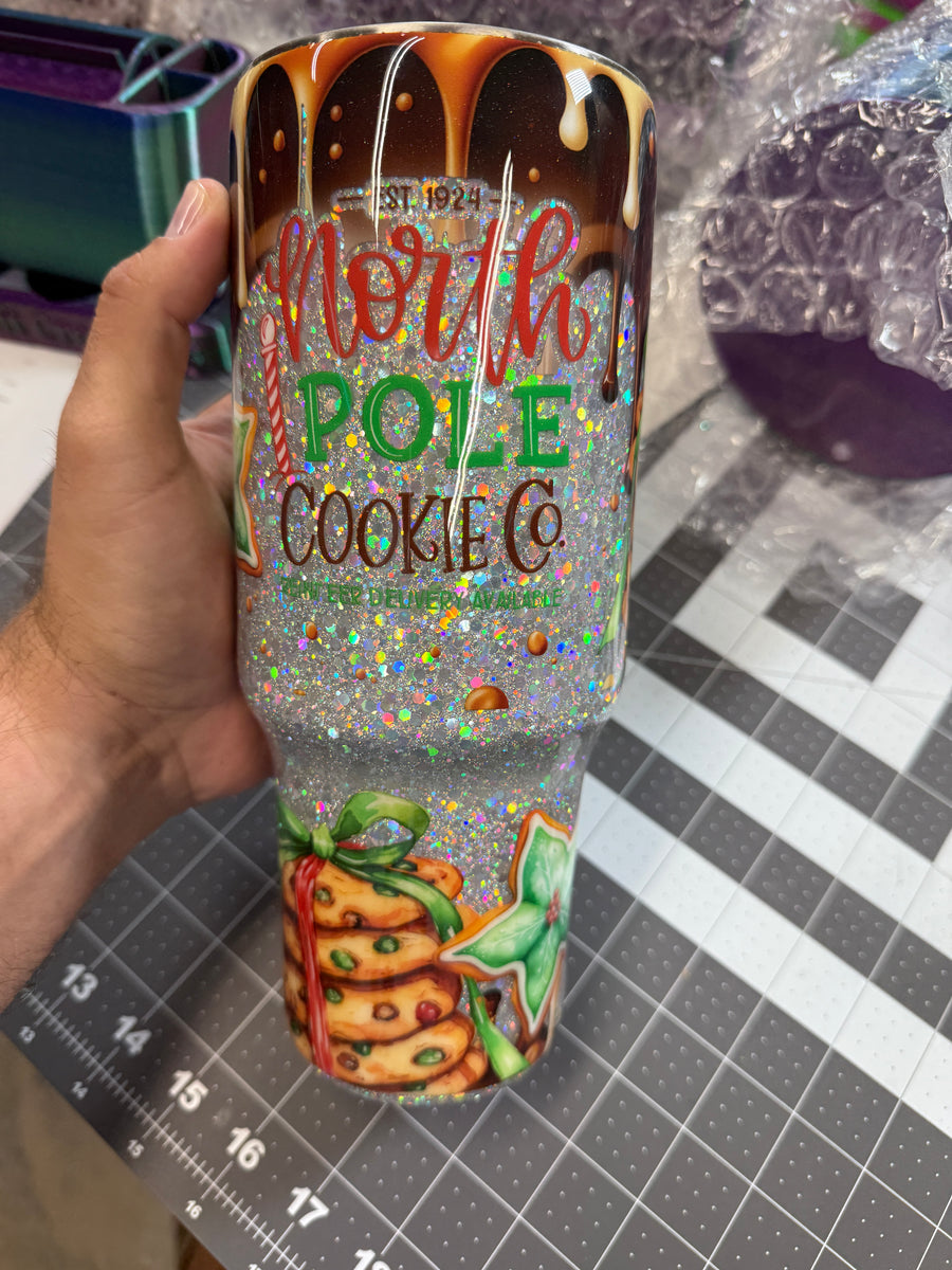 North Pole cookie co. 40oz Handled