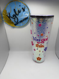 "You Got This"  Glitter Globe 24oz