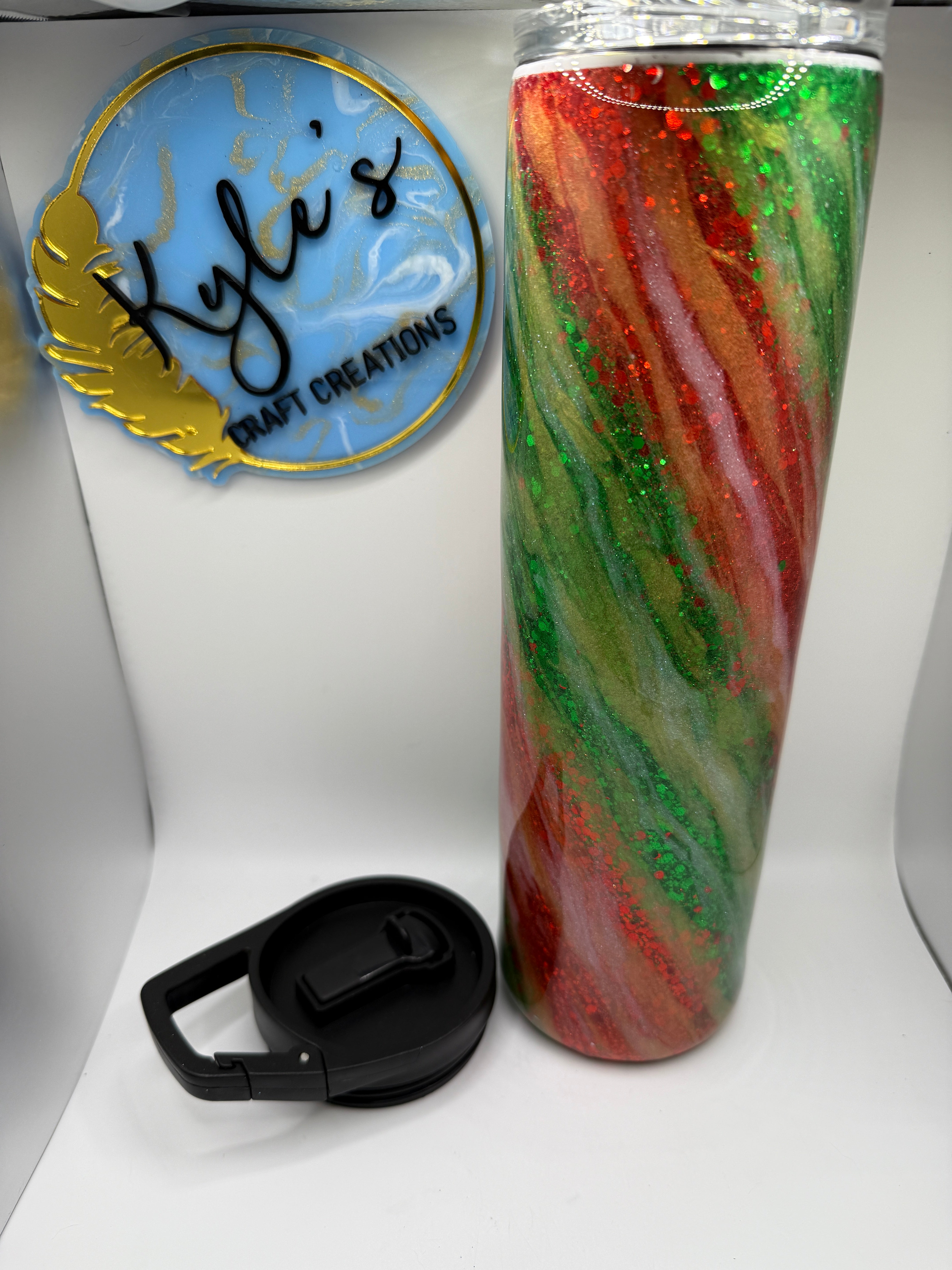 Red and Green Milkyway 30oz duo skinny