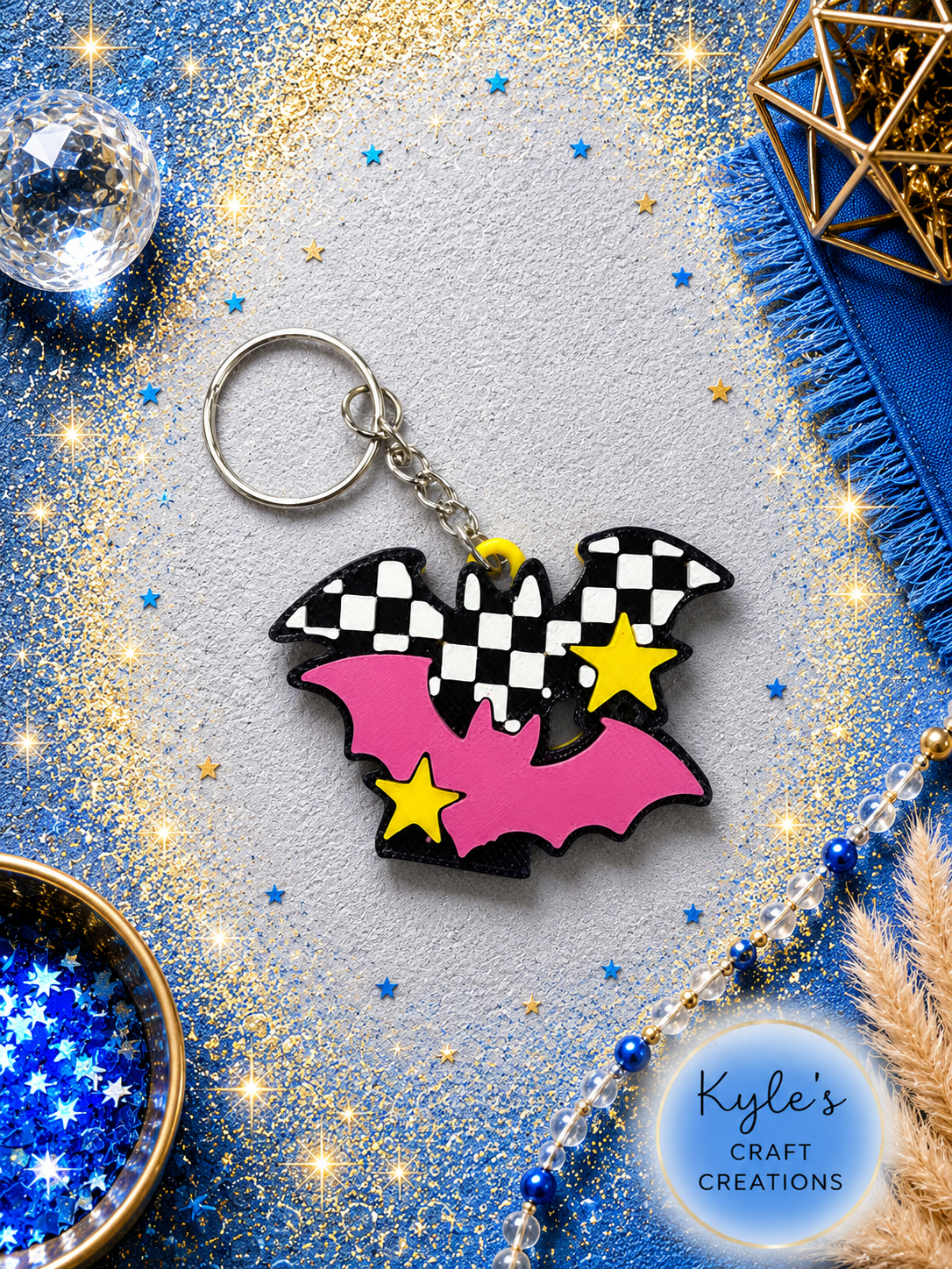 Checkered Bats can opener