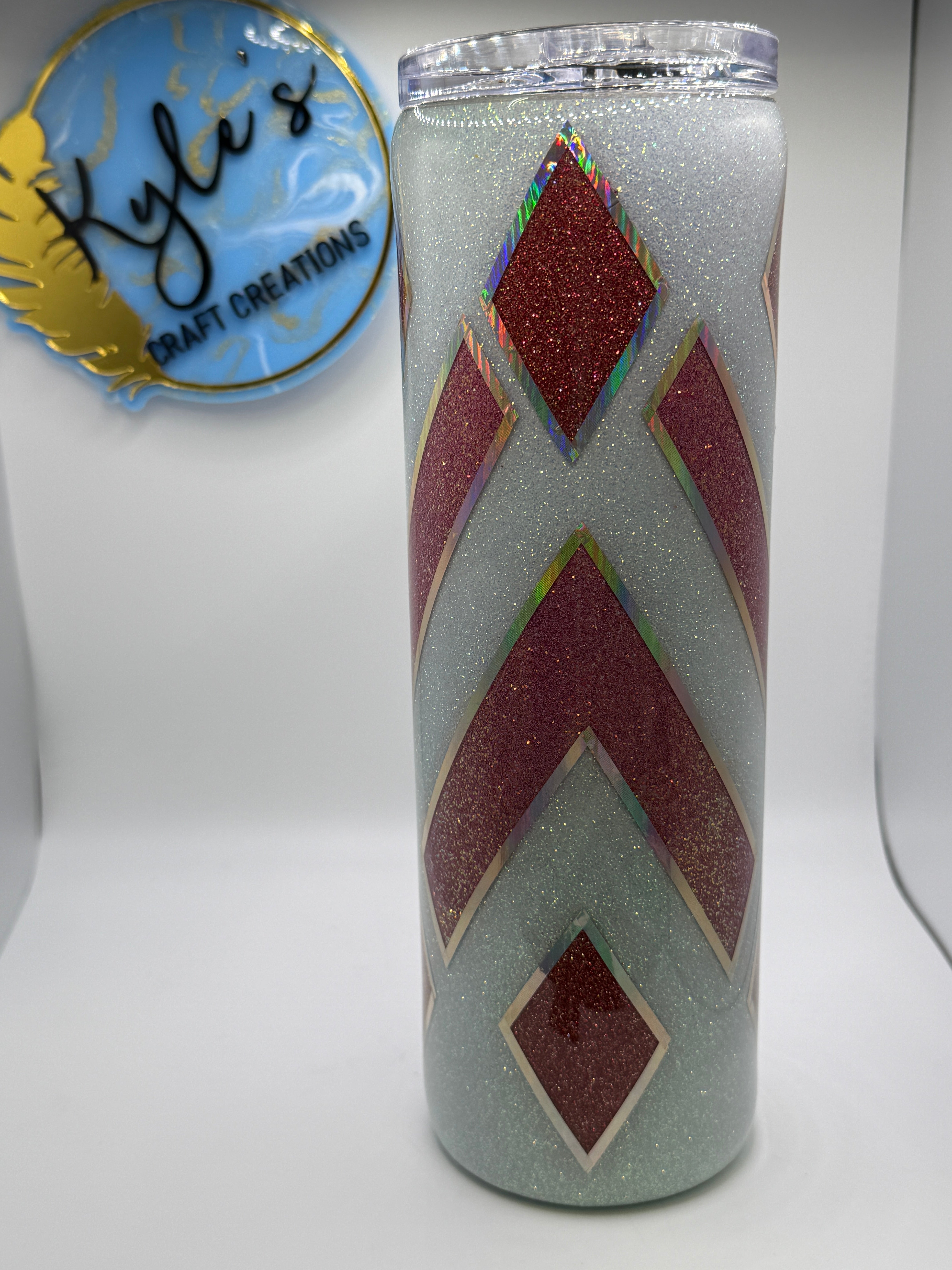 Red/White Diamond Point 30oz
