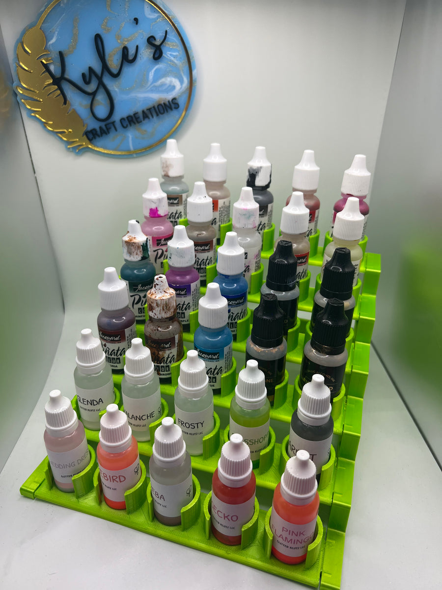 Alcohol ink shelf