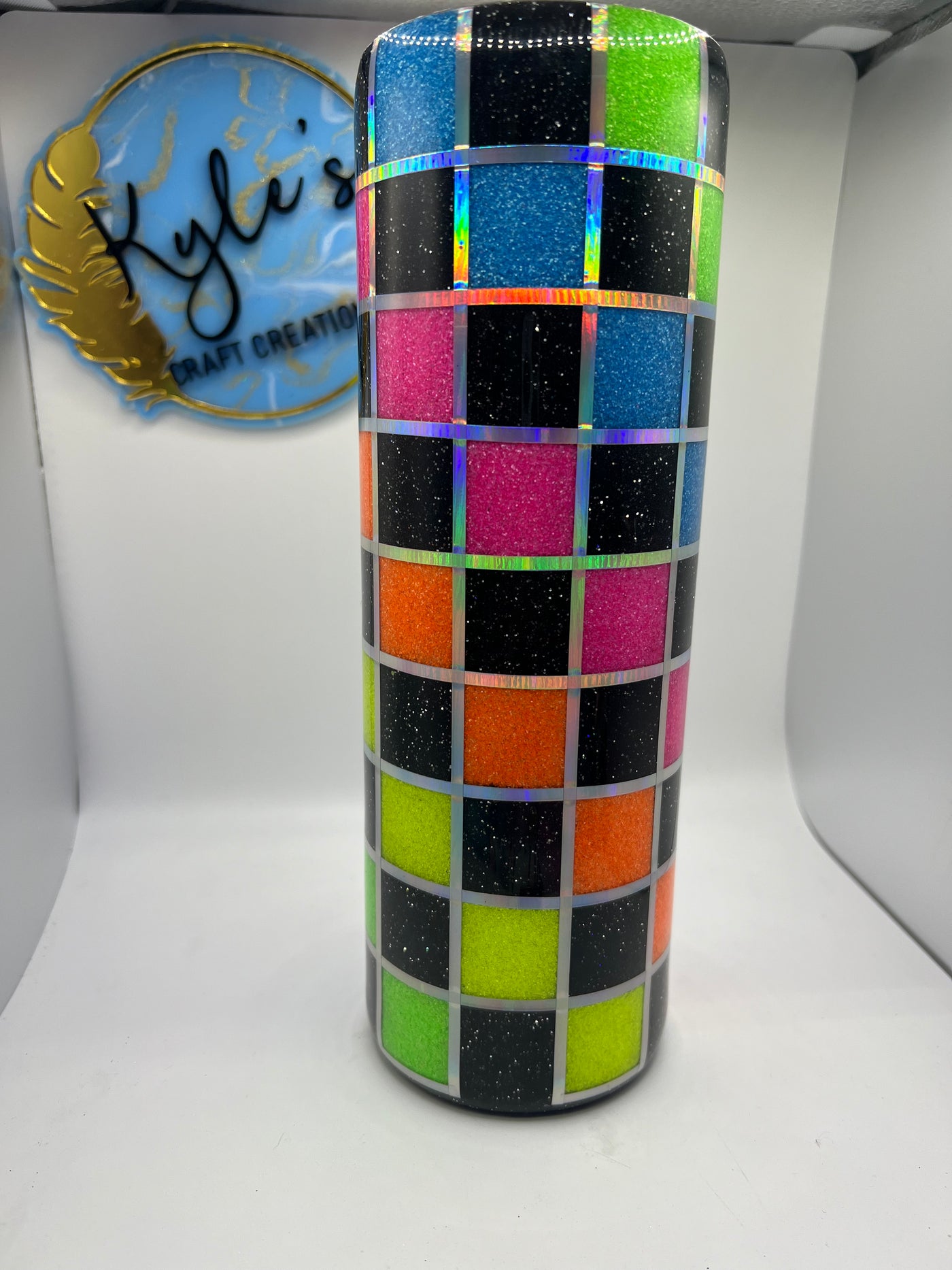 Neon Checkered 30oz