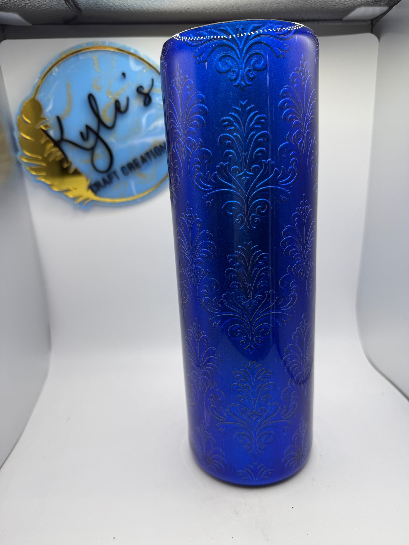 Blue Embossed 30oz