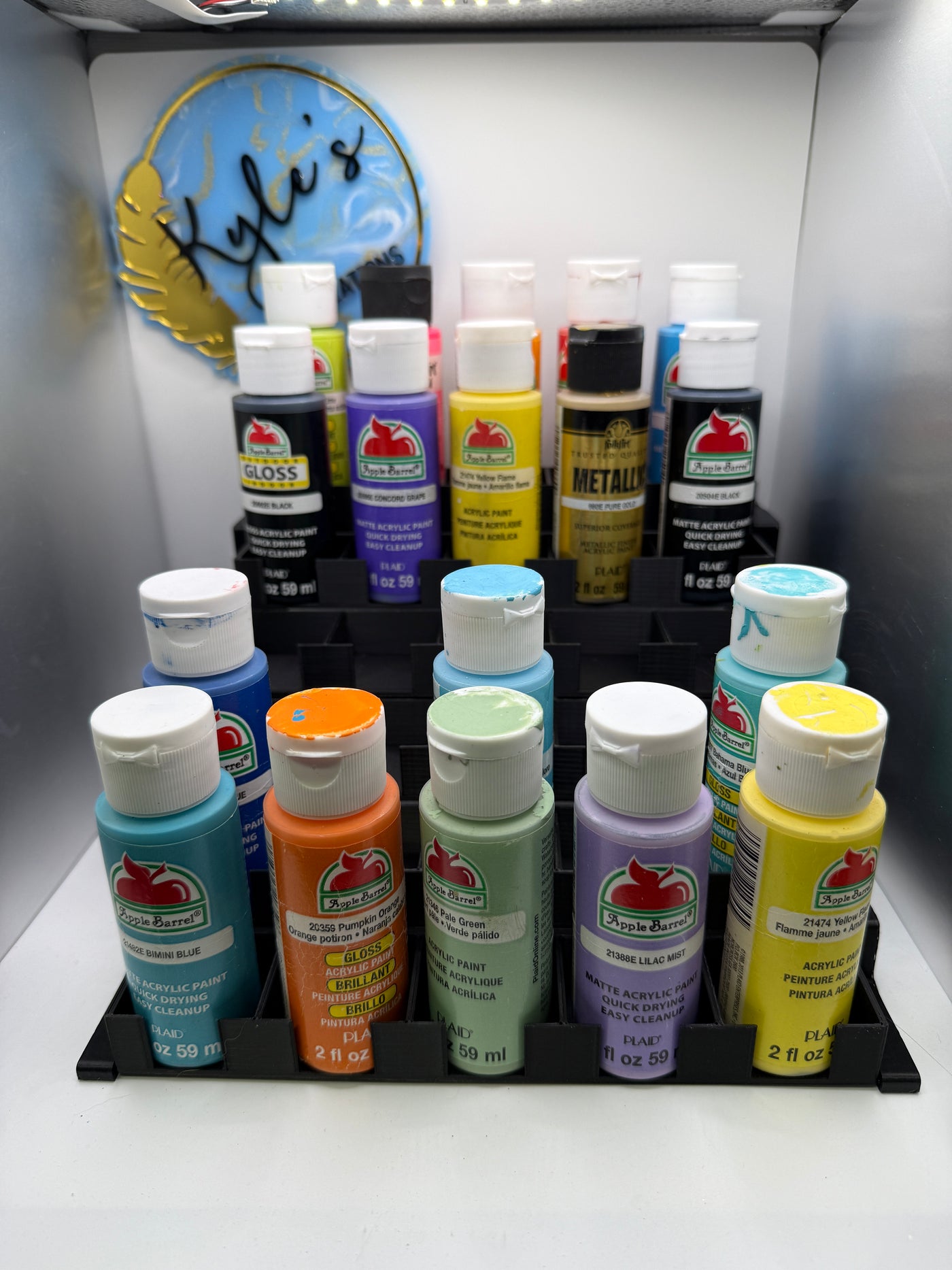 Acrylic Paint Shelf