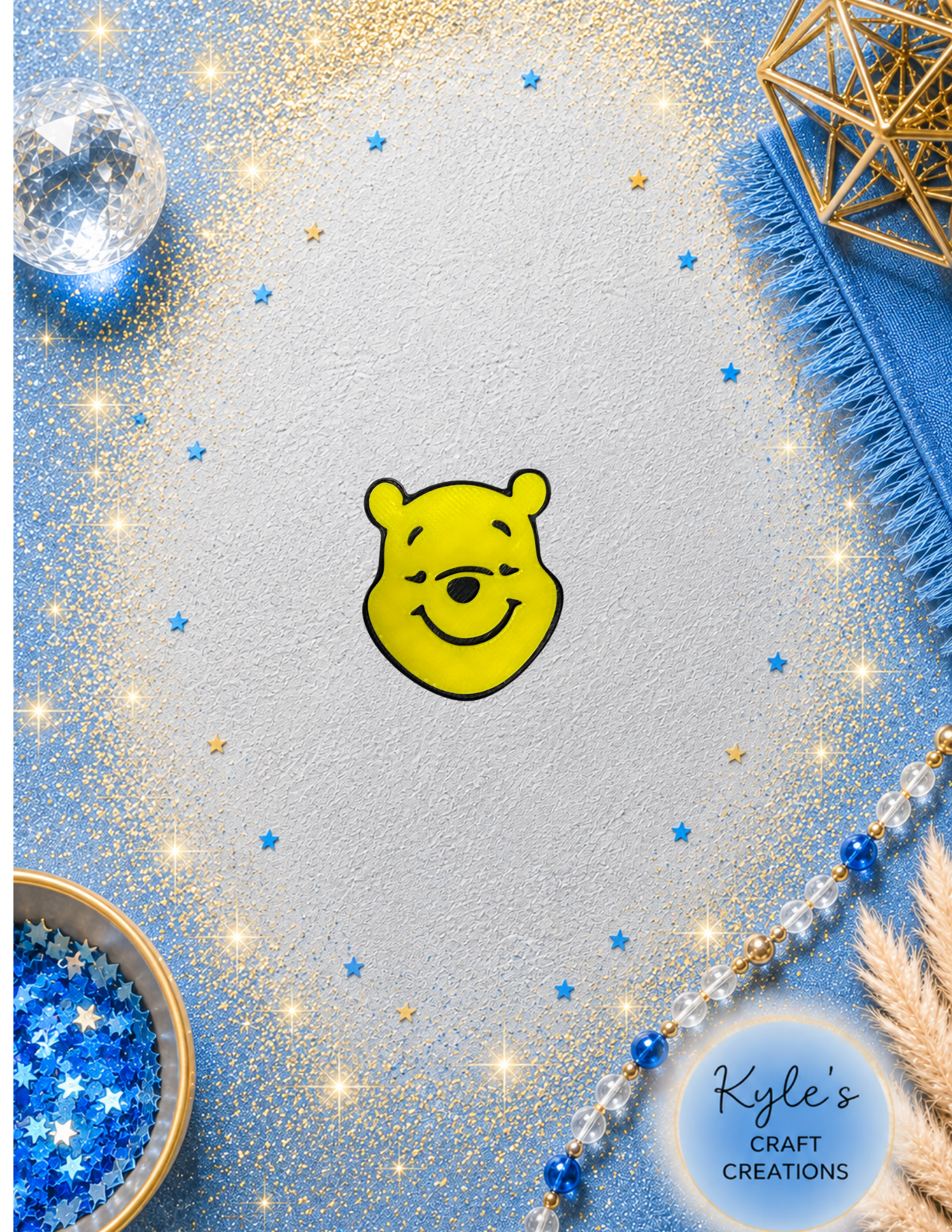 Honey Bear Straw Topper (Copy)